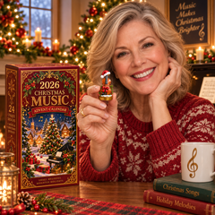 2026 Christmas Music 24-Day Countdown Calendar – Holiday Collectible Gift for Music Lovers