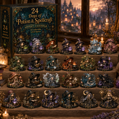 🧙♀️ 24 Days of Witchy Magic – 2026 Potion & Spellcraft Advent Calendar with 24 Enchanted Collectible Witch Figurines & Daily Surprises
