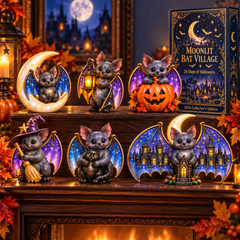 2026 Moonlit Bat Village Halloween Advent Calendar – 24 Unique Bat Collectibles in a Deluxe Gift Box