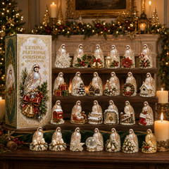 24-Day Partridge Advent Calendar | Hand-Painted Figurine Countdown Gift