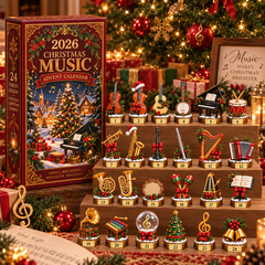 2026 Christmas Music 24-Day Countdown Calendar – Holiday Collectible Gift for Music Lovers