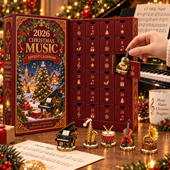 2026 Christmas Music 24-Day Countdown Calendar – Holiday Collectible Gift for Music Lovers