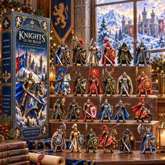 Knights of the Realm 2026 – 24-Day Medieval Legends Countdown Calendar with 24 Unique Knight Miniatures, Fantasy Collectible Gift for Medieval & Knight Lovers