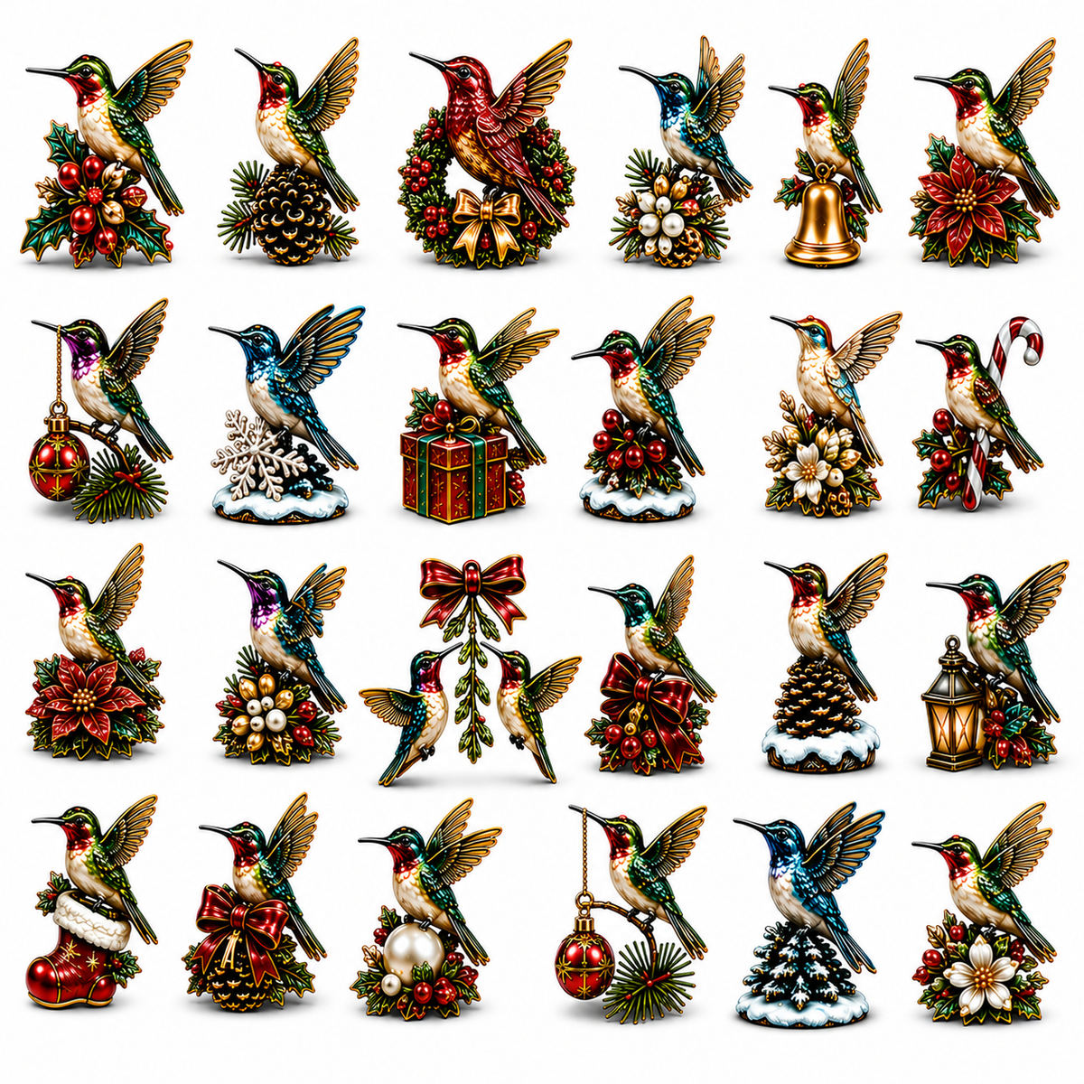 24-Day Advent Calendar Hummingbird Blind Box | Countdown Christmas Gift