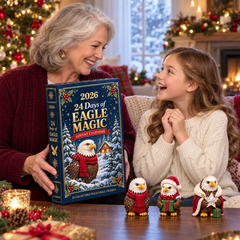 2026 Eagle Magic Advent Calendar – 24 Unique Bald Eagle Figurines for a Magical Christmas Countdown