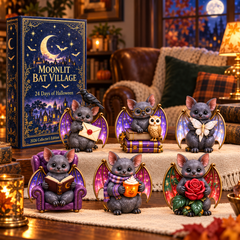 2026 Moonlit Bat Village Halloween Advent Calendar – 24 Unique Bat Collectibles in a Deluxe Gift Box