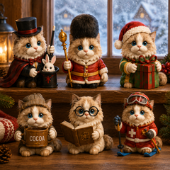 Ragdoll Jobs Advent Calendar 2026 – 24 Days of Unique Collectible Ragdoll Cat Miniatures, Christmas Countdown Gift for Cat Lovers