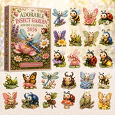 CHRISTMAS KICKOFF 40% OFF - Adorable Insect Garden Advent Calendar 2026 - 24-Day Festive Countdown, Acrylic Charms Blind Box - Gift For Nature Lovers AC0HT360