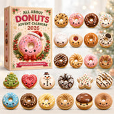 CHRISTMAS KICKOFF 40% OFF - All About Donuts Advent Calendar 2026 - 24-Day Festive Countdown, Acrylic Charms Blind Box - Gift For Baking Lovers AC0HT444