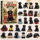 CHRISTMAS KICKOFF 40% OFF - Black Labrador Life Advent Calendar 2026 - 24-Day Festive Countdown, Acrylic Charms Blind Box - Gift For Labrador Lovers AC0HT256