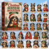CHRISTMAS KICKOFF 40% OFF - Christmas Bernese Mountain Advent Calendar 2026 - 24-Day Festive Countdown, Acrylic Charms Blind Box - Gift For Bernese Mountain Dog Lovers AC0HT415