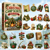 CHRISTMAS KICKOFF 40% OFF - Christmas Camp Scouts Advent Calendar 2026 - 24-Day Festive Countdown, Acrylic Charms Blind Box - Gift For Scouts, Family & Friends AC0HT517