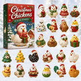 CHRISTMAS KICKOFF 40% OFF - Christmas Chickens Advent Calendar 2026 - 24-Day Festive Countdown, Acrylic Charms Blind Box - Gift For Farmers, Chicken Lovers