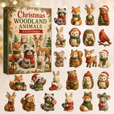 CHRISTMAS KICKOFF 40% OFF - Christmas Woodland Animals Advent Calendar 2026 - 24-Day Festive Countdown, Acrylic Charms Blind Box - Gift For Woodland Lovers, Family Members