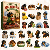 CHRISTMAS KICKOFF 40% OFF - Everyday Dachshund Advent Calendar 2026 - 24-Day Festive Countdown, Acrylic Charms Blind Box - Gift For Dachshund Lovers