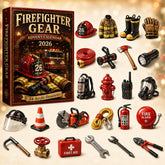 CHRISTMAS KICKOFF 40% OFF - Firefighter Gear Advent Calendar 2026 - 24-Day Festive Countdown, Acrylic Charms Blind Box - Gift For Firefighters AC0HT478