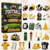 CHRISTMAS KICKOFF 40% OFF - Football Yellow Team Advent Calendar 2026 - 24-Day Festive Countdown, Acrylic Charms Blind Box - Gift For Football Lovers AC0HT340