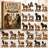 CHRISTMAS KICKOFF 40% OFF - Horse Lovers Advent Calendar 2026 - 24-Day Festive Countdown, Acrylic Charms Blind Box - Gift For Horse Lovers AC0HT505