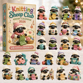 CHRISTMAS KICKOFF 40% OFF - Knitting Sheep Club Advent Calendar 2026 - 24-Day Festive Countdown, Acrylic Charms Blind Box - Gift For Sheep Lovers AC0HT548