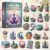 CHRISTMAS KICKOFF 40% OFF - Meditation & Mindfulness Advent Calendar 2026 - 24-Day Festive Countdown, Acrylic Charms Blind Box - Gift For Yoga Lovers AC0HT569