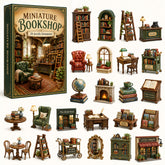 CHRISTMAS KICKOFF 40% OFF - Miniature Bookshop Advent Calendar 2026 - 24-Day Festive Countdown, Acrylic Charms Blind Box - Gift For Reading Lovers AC0HT427