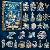 CHRISTMAS KICKOFF 40% OFF - Mystic Underwater World Advent Calendar 2026 - 24-Day Festive Countdown, Acrylic Charms Blind Box - Gift For Ocean Lovers