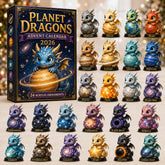 CHRISTMAS KICKOFF 40% OFF - Planet Dragons Advent Calendar 2026 - 24-Day Festive Countdown, Acrylic Charms Blind Box - Gift For Dragon Lovers