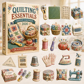 CHRISTMAS KICKOFF 40% OFF - Quilting Essentials Advent Calendar 2026 - 24-Day Festive Countdown, Acrylic Charms Blind Box - Gift For Quilting Lovers AC0HT521