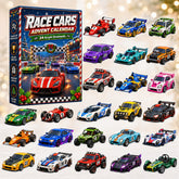 CHRISTMAS KICKOFF 40% OFF - Race Cars Advent Calendar 2026 - 24-Day Festive Countdown, Acrylic Charms Blind Box - Gift For Kids, Family & Friends