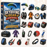 CHRISTMAS KICKOFF 40% OFF - Skydiving Gear Advent Calendar 2026 - 24-Day Festive Countdown, Acrylic Charms Blind Box - Gift For Skydiving Lovers AC0HT345