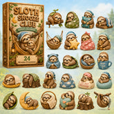 CHRISTMAS KICKOFF 40% OFF - Sloth Snooze Club Advent Calendar 2026 - 24-Day Festive Countdown, Wooden Charms Blind Box - Gift For Sloth Lovers AC0HT391