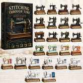 CHRISTMAS KICKOFF 40% OFF - Stitching Through Time Advent Calendar 2026 - 24-Day Festive Countdown, Acrylic Charms Blind Box - Gift For Sewing Lovers AC0HT523