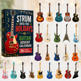CHRISTMAS KICKOFF 40% OFF - Strum Into The Holidays Advent Calendar 2026 - 24-Day Festive Countdown, Acrylic Charms Blind Box - Gift For Guitar Lovers AC0HT467