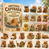 CHRISTMAS KICKOFF 40% OFF - Unbothered Capybara Advent Calendar 2026 - 24-Day Festive Countdown, Acrylic Charms Blind Box - Gift For Capybara Lovers AC0HT497