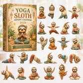 CHRISTMAS KICKOFF 40% OFF - Yoga Sloth Advent Calendar 2026 - 24-Day Festive Countdown, Acrylic Charms Blind Box - Gift For Yoga Lovers AC0HT567