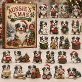 CHRISMAST KICKOFF 40% OFF - Christmas Aussie Dog Advent Calendar 2026 - 24-Day Festive Countdown, Acrylic Charms Blind Box - Gift For Dog Lovers AC0TM103