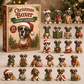 CHRISTMAS KICKOFF 40% OFF - Christmas Boxer Advent Calendar 2026 - 24-Day Festive Countdown, Acrylic Charms Blind Box - Gift For Boxer Lovers AC0NT176