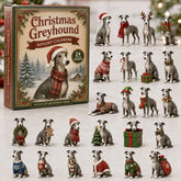 CHRISTMAS KICKOFF 40% OFF - Christmas Greyhound Advent Calendar 2026 - 24-Day Festive Countdown, Acrylic Charms Blind Box - Gift For Greyhound Lovers AC0NT246