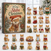 CHRISTMAS KICKOFF 40% OFF - Christmas Shiba Advent Calendar 2026 - 24-Day Festive Countdown, Acrylic Charms Blind Box - Gift For Shiba Lovers AC0TH042