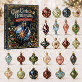 CHRISTMAS KICKOFF 40% OFF - Glass Christmas Advent Calendar 2026 - 24-Day Festive Countdown, Acrylic Charms Blind Box - Gift For Christmas Lovers AC0NT026