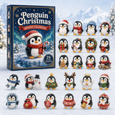 CHRISMAST KICKOFF 40% OFF - Penguin Christmas Advent Calendar 2026 - 24-Day Festive Countdown, Acrylic Charms Blind Box - Gift For Penguin Lovers AC0HA075