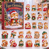 CHRISTMAS KICKOFF 40% OFF - Tiger Christmas Advent Calendar 2026 - 24-Day Festive Countdown, Acrylic Charms Blind Box - Gift For Tiger Lovers AC0HA157