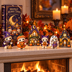 2026 Moonlit Mummy Town Halloween Advent Calendar – 24 Adorable Mummy & Village Collectibles in a Deluxe Gift Box