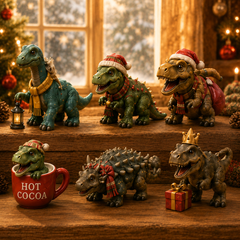 24 Days of Dinosaurs Christmas Countdown Calendar – 24 Unique Collectible Dinosaur Figurines