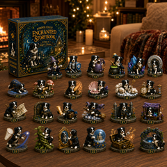 Border Collie Enchanted Advent Calendar 2026 – 24 Days of Magical Miniature Dog Figurines, Christmas Surprises & Storybook Adventures