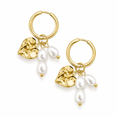 Elysian Pearl Hoop Earrings