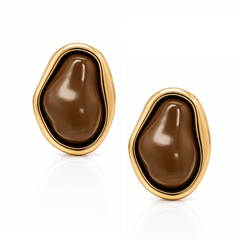 Mocha Stud Earrings