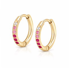 Peaches Hoop Earrings