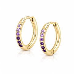 Violet Hoop Earrings
