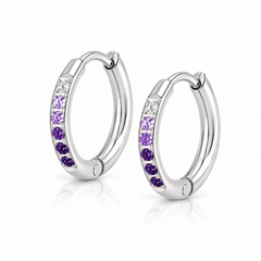 Violet Hoop Earrings